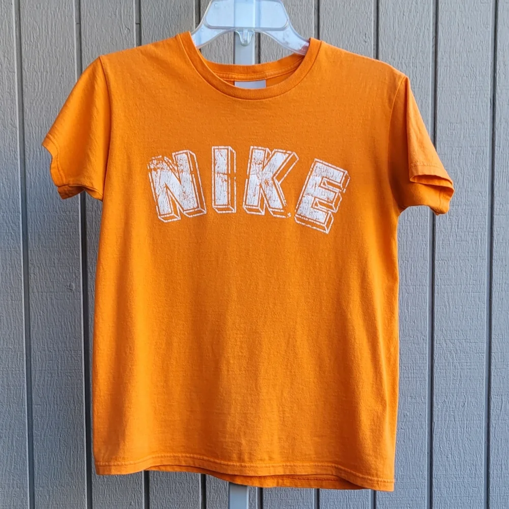 NIKE | Orange Unisex T-shirt | Ladies Small